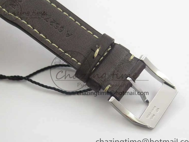 MIROTIME 1221 Pilot Chrono Spitfire IW387903 SS ZF 1:1 Best Edition Black Dial on Brown Leather Strap A OdorResistant 7127